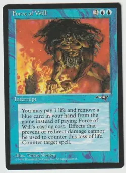 MAGIC THE GATHERING FORCE OF WILL ALLIANCES EDITION Regular MINT/NEAR MINT - Image 1