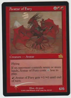 MTG AVATAR OF FURY PROPHECY EDITION MINT/NEAR MINT FOIL - Image 1
