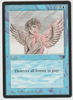 MAGIC THE GATHERING ACID RAIN LEGENDS EDITION LIGHTLY PLAYED - Image 1