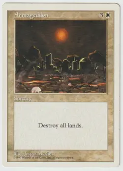 MAGIC THE GATHERING ARMAGEDDEN 5th EDITION LIGHTLY PLAYED - Image 1