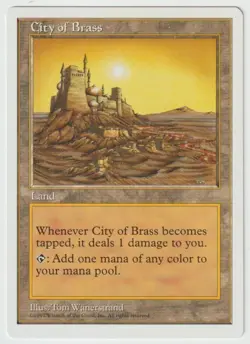 MAGIC THE GATHERING CITY OF BRASS 5th EDITION MINT/NEAR MINT - Image 1