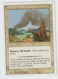 MAGIC THE GATHERING RAVAGES OF WAR 3 KINGDOMS EDITION MINT/NEAR MINT - Image 1