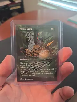 Primal Vigor SECRET LAIR.Pillarfield Ox MTG Artist Proof Rare Blank - Image 1