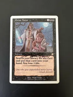 Grim Tutor Artist Proof MTG Starter - Image 1