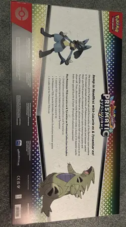Pokemon Prismatic Evolutions Lucario & Tyranitar Premium Collection Box - Image 2