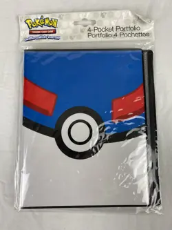 Ultra Pro 4 Pocket Portfolio Great Ball 10 Pages Holds 80 Cards Pokemon TCG 2016 - Image 1