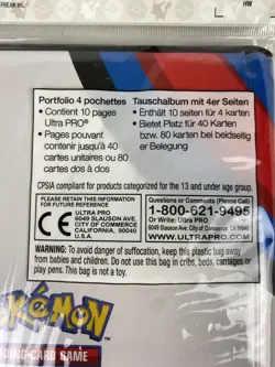 Ultra Pro 4 Pocket Portfolio Great Ball 10 Pages Holds 80 Cards Pokemon TCG 2016 - Image 4