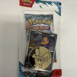 Pokemon TCG Journey Together Booster Pack Scraggy Promo Card & Coin - Sealed - Image 1