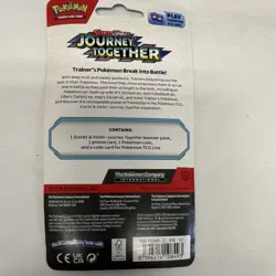 Pokemon TCG Journey Together Booster Pack Scraggy Promo Card & Coin - Sealed - Image 3