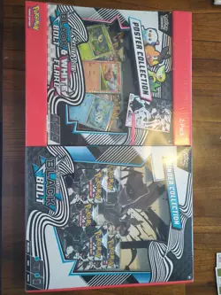 Pokemon TCG Black Bolt & White Flare Binder And Unova Poster Collection SEALED - Image 1