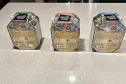 Pokemon Sealed 2016 EX Power Trio Tin Set | Charizard Tin Seal Damaged - Image 3