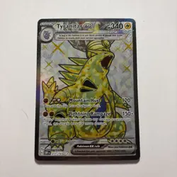 Pokemon Tyranitar ex Tera Holo Ultra Rare SV03 Obsidian Flames 211/197 HP340 - Image 1