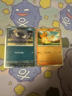 Pokemon TCG Charmander 020/217 & Gastly 123/217 Cosmo Holo Promo Ascended Heroes - Image 1