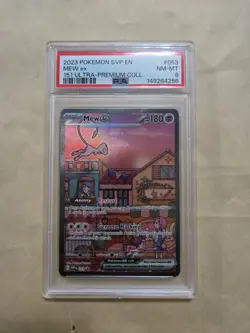 2023 Pokemon SVP EN 151 Ultra-premium Collection Mew ex 053 PSA 8 - Image 1