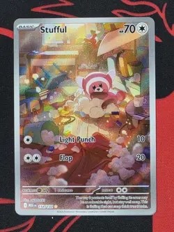 POKEMON MEGA EVOLUTION IR STUFFUL ILLUSTRATION RARE FULL ART 154/132 - Image 1