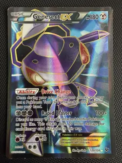 Pokemon Fates Collide Genesect EX 120/124 Ultra Rare Holo Full Art - Image 1