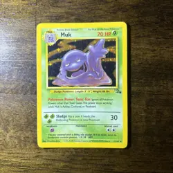 Muk 13/62 Fossil Unlimited Holo Rare Pokemon TCG LP WOTC - Image 1
