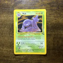 Muk 13/62 Fossil Unlimited Holo Rare Pokemon TCG LP WOTC - Image 2