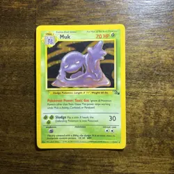 Muk 13/62 Fossil Unlimited Holo Rare Pokemon TCG LP WOTC - Image 3
