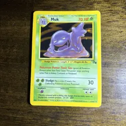 Muk 13/62 Fossil Unlimited Holo Rare Pokemon TCG LP WOTC - Image 4