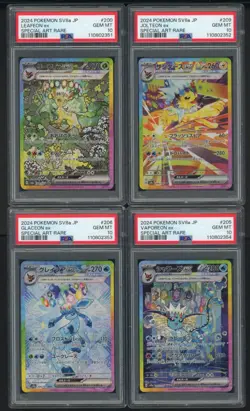 Lot (10) 2025 Pokemon SV8a JPN Eeveelutions Set SAR Sequential PSA 10 w/ Umbreon - Image 3