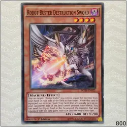 Robot Buster Destruction Sword - BOSH-EN022 - Common 1st Edition Yugioh - Image 1