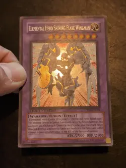 Yu-Gi-Oh! SECRET RARE ELEMENTAL HERO SHINING FLARE WINGMAN CT03-EN004 NM/VLP - Image 2