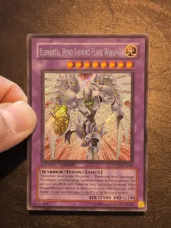 Yu-Gi-Oh! SECRET RARE ELEMENTAL HERO SHINING FLARE WINGMAN CT03-EN004 NM/VLP - Image 3