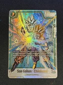 Dragon Ball Fusion World Son Gohan Childhood SCR Alt Art Secret Rare FB01-140 - Image 1