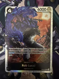 One Piece TCG Rob Lucci EB04-048 SR Near Mint In Hand - Image 1