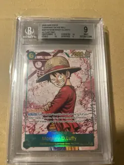Monkey.D.Luffy AA SEC - BGS 9 - Op13-118 - Carrying On His Will English - Image 1
