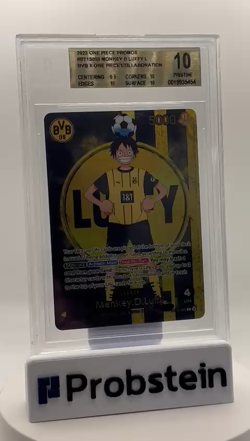 2025 ONE PIECE PROMOS BVB X ONE PIECE MATCH DAY 2025 #003 MONKEY D. LUFFY BGS 10 - Image 2
