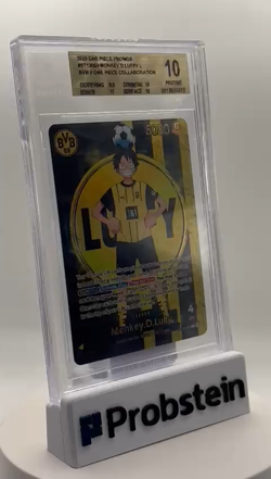 2025 ONE PIECE PROMOS BVB X ONE PIECE MATCH DAY 2025 #003 MONKEY D. LUFFY BGS 10 - Image 2