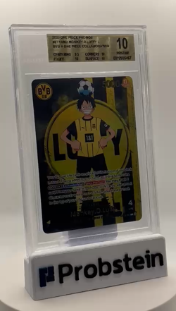 2025 ONE PIECE PROMOS BVB X ONE PIECE MATCH DAY 2025 #003 MONKEY D. LUFFY BGS 10 - Image 2