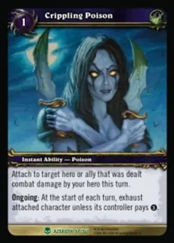Crippling Poison - Heroes of Azeroth - World of Warcraft TCG - Image 1