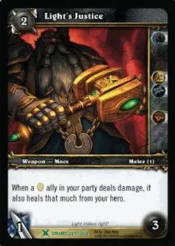 Light's Justice - Drums Of War - World of Warcraft TCG - Image 1
