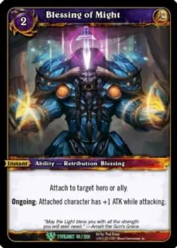 Blessing of Might - Twilight of the Dragons - World of Warcraft TCG - Image 1
