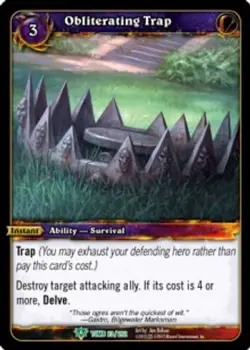 Obliterating Trap - Tomb of the Forgotten - World of Warcraft TCG - Image 1