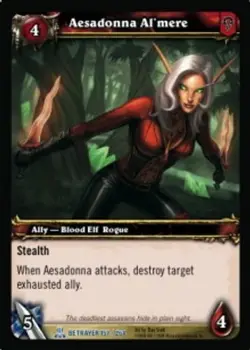 Aesadonna Al'mere - Servants of the Betrayer - World of Warcraft TCG - Image 1