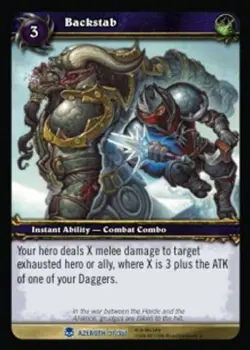 Backstab - Heroes of Azeroth - World of Warcraft TCG - Image 1