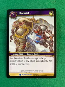 WORLD OF WARCRAFT, WOW CCG/TCG - (HEROES OF AZEROTH) SINGLE CARDS - Image 5