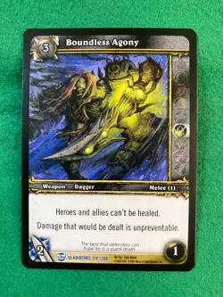 WORLD OF WARCRAFT, WOW CCG/TCG - (BLOOD OF GLADIATORS) SINGLE CARDS - Image 5