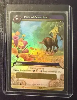World of Warcraft TCG WOW Path of Cenarius Loot Card Foil Unscratched - Image 3