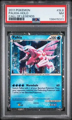 2011 POKEMON CALL OF LEGENDS #SL8 PALKIA-HOLO PSA 7 - Image 1