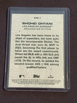2024 Shohei Ohtani RARE LAX HOLO FOIL REFRACTOR CARD TOPPS DODGERS MVP HOF 🔥 - Image 2