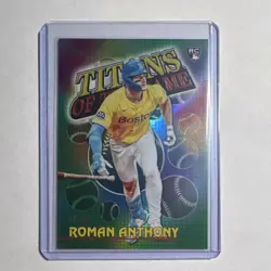 2026 Topps Titans of the Game Roman Anthony TOG-9 Rookie Green Foil 44/99 - Image 1