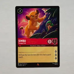 Simba 105/204 Disney Lorcana Fabled Regular Rare Card NM - Image 1