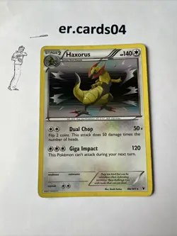 Pokemon Card Haxorus Noble Victories Holo Rare 88/101 Lightly Played - Image 1