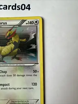 Pokemon Card Haxorus Noble Victories Holo Rare 88/101 Lightly Played - Image 3