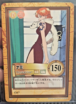 BANDAI One Piece Hyper Battle NAMI SCARCE C296 EARLY CARD VINTAGE LUFFY CREW - Image 1